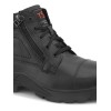 TSF Genuine Leather Zip Police Boots For Men (9405-BLK)